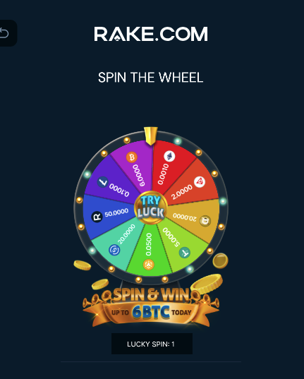 Rake Lucky Spin Promo